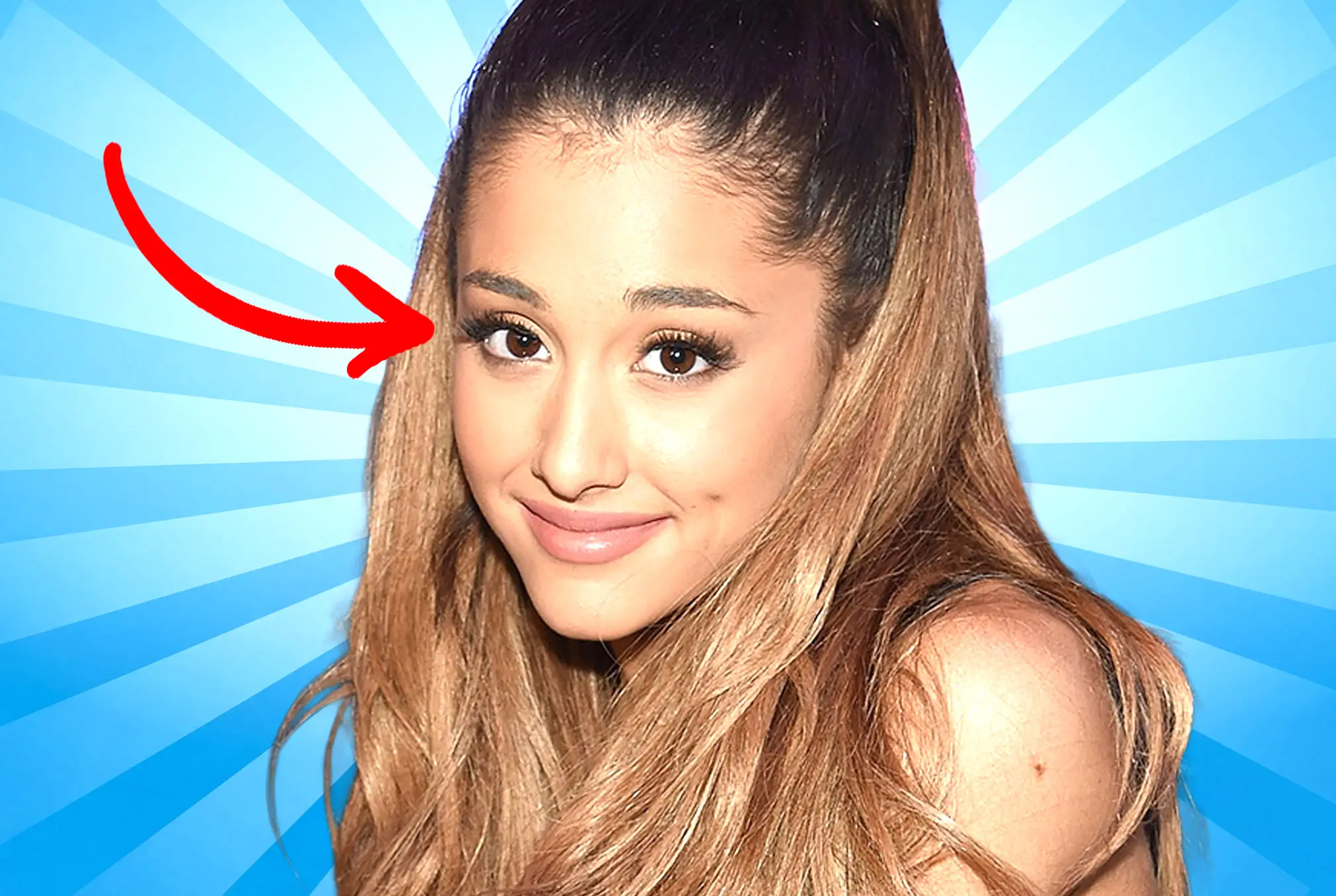 Ariana Grande lazy eye