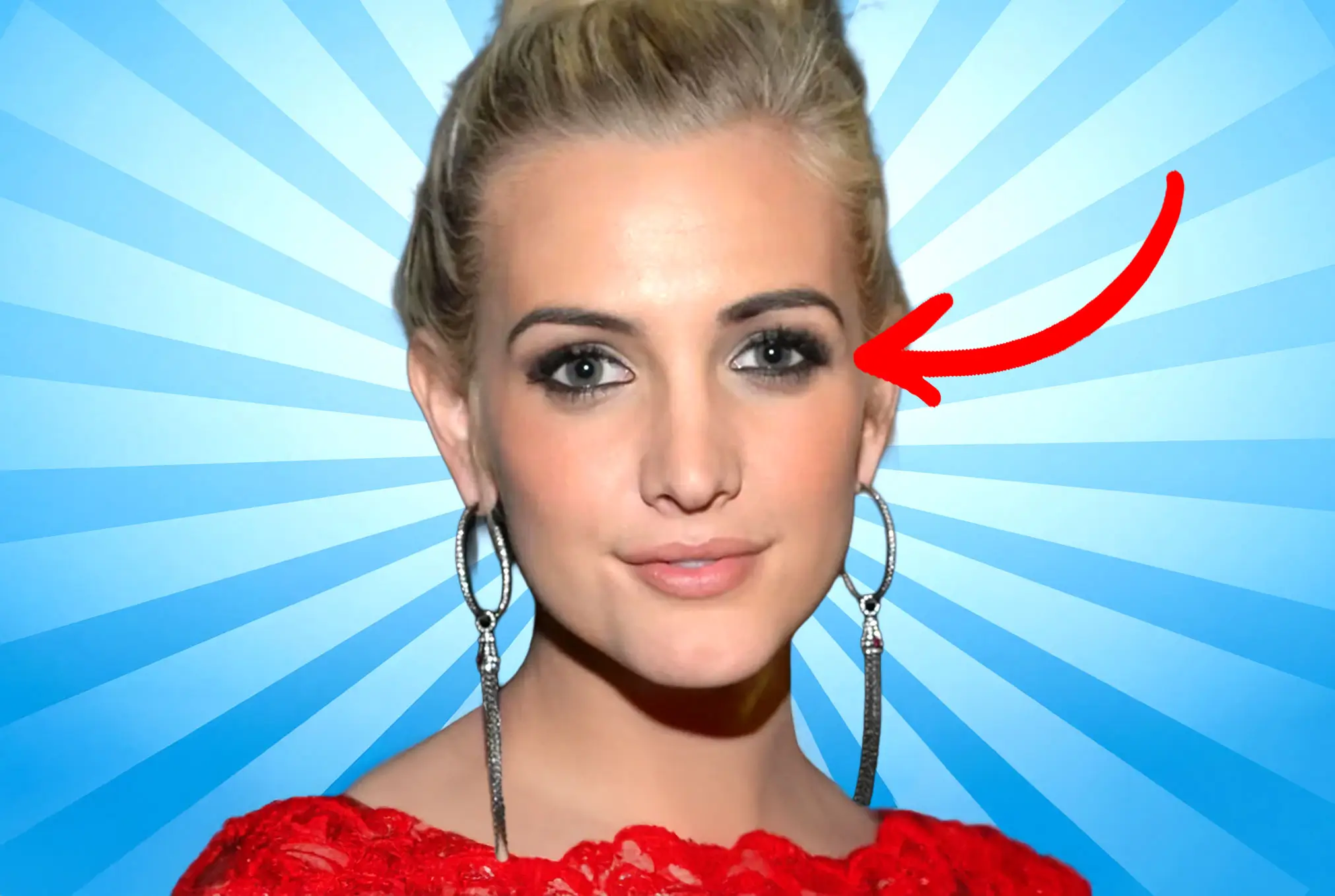 Ashlee Simpson lazy eye
