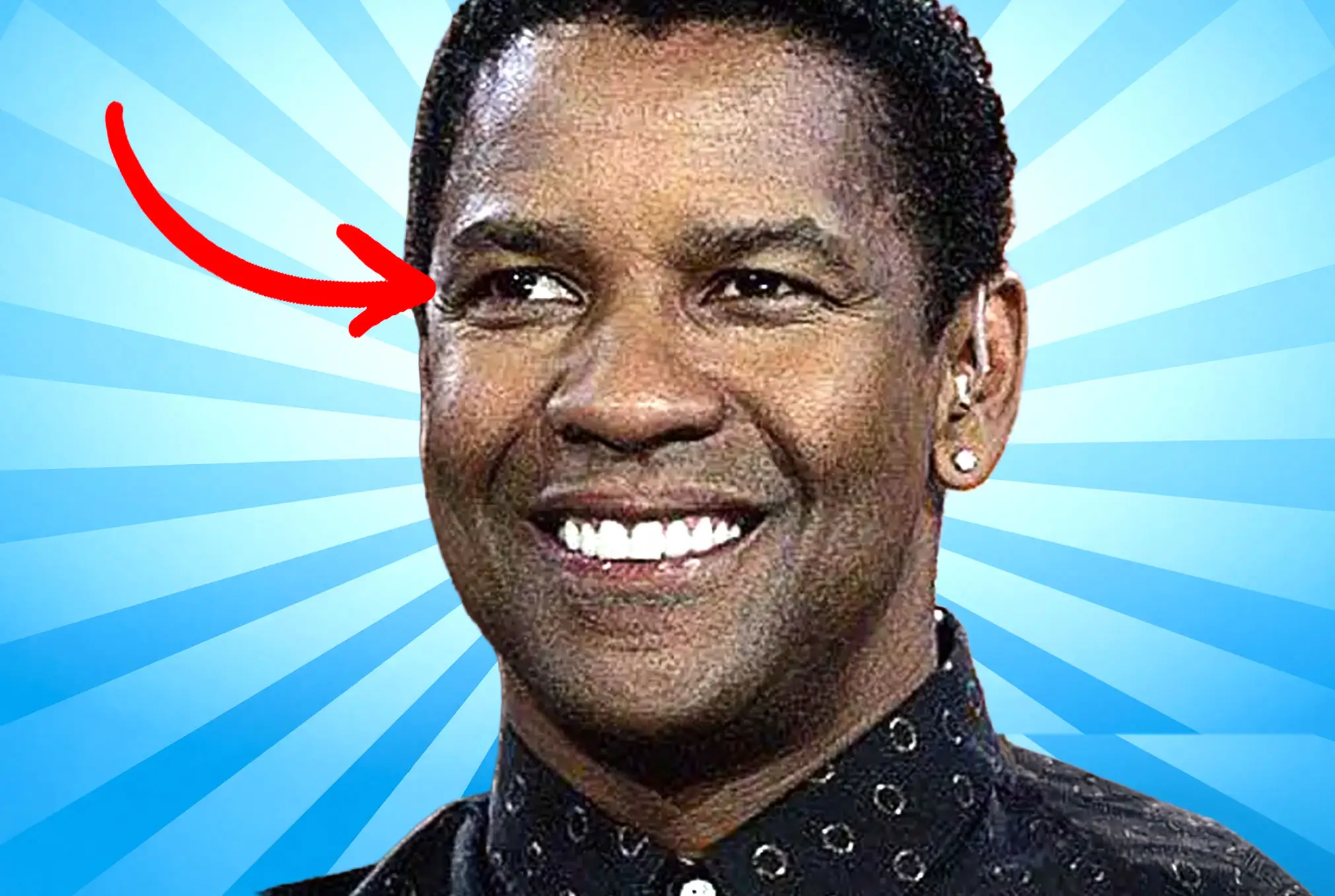Denzel Washington lazy eye
