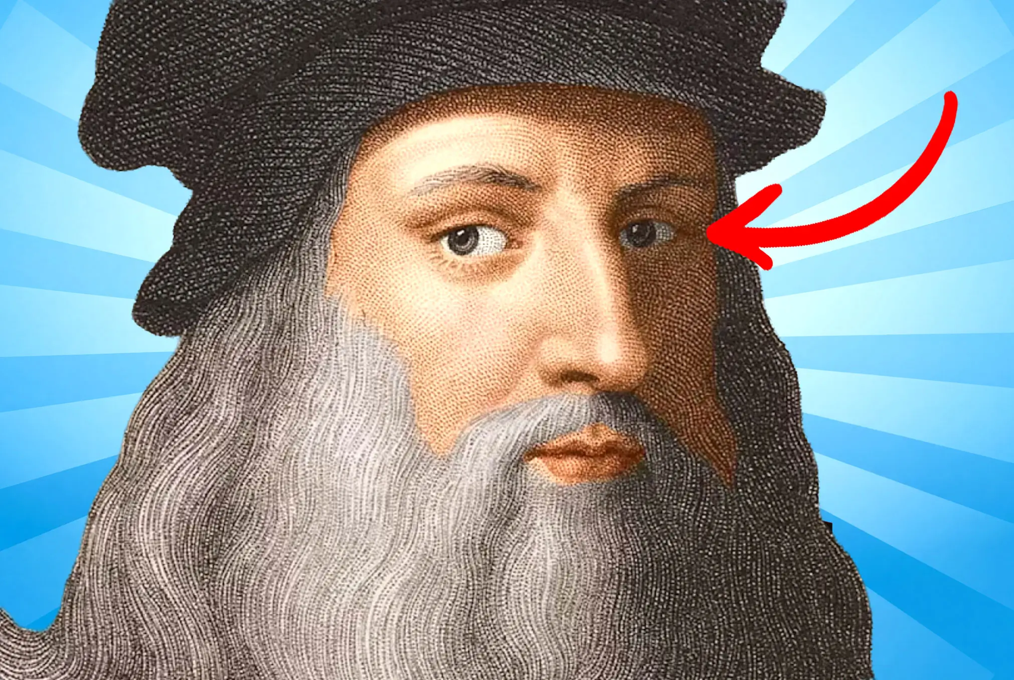 Leonardo Da Vinci lazy eye