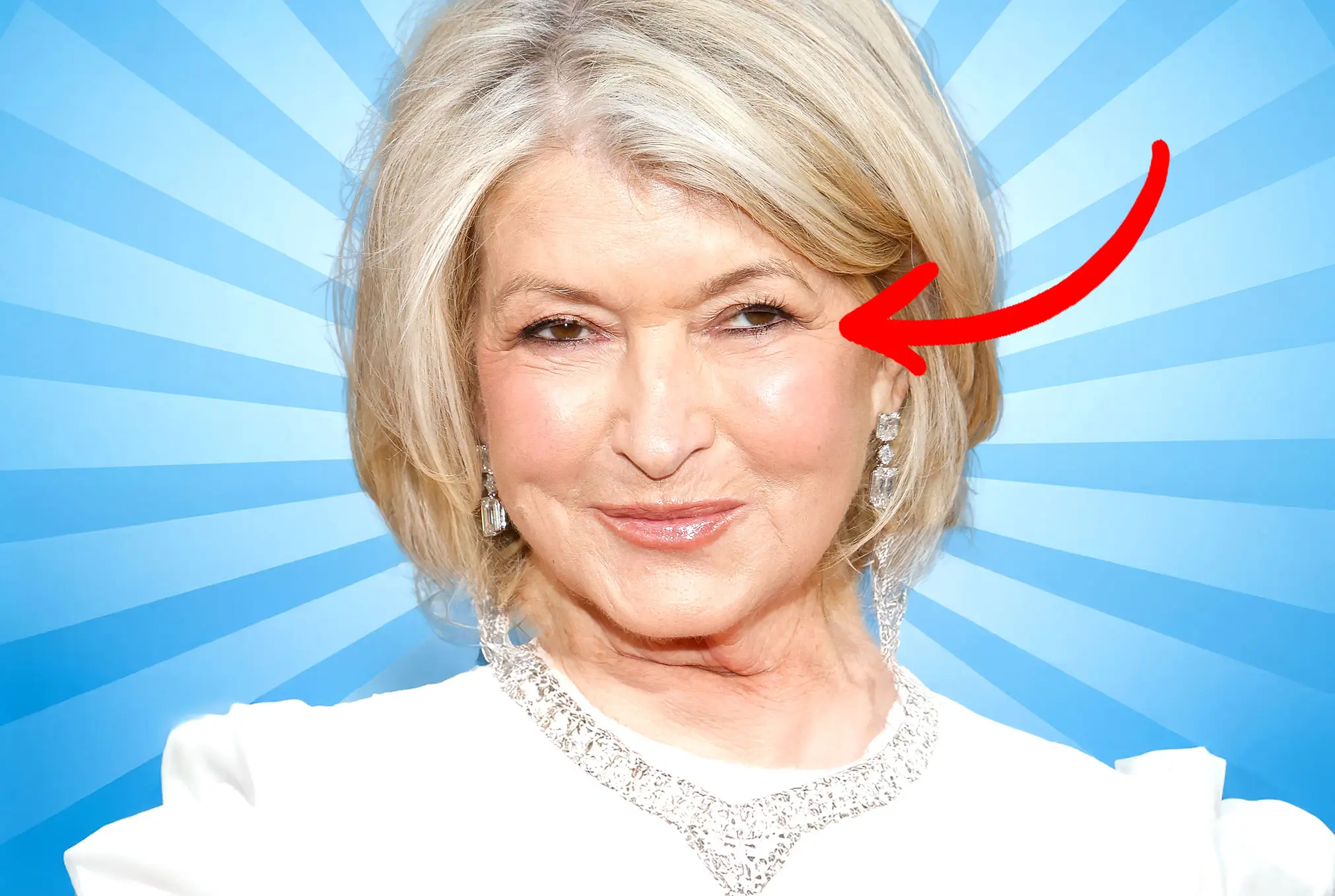 Martha Stewart lazy eye