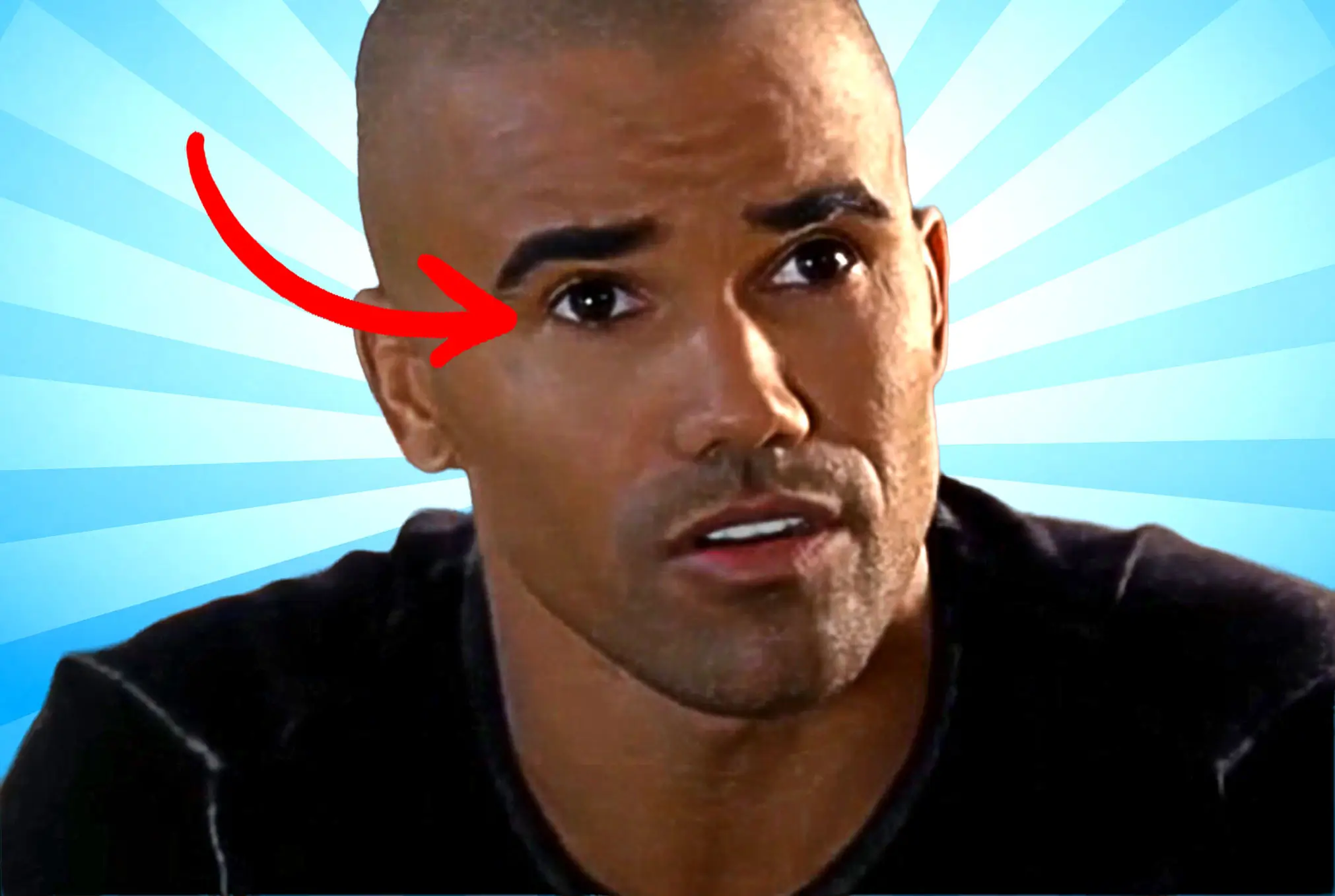 Shemar Moore lazy eye